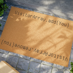 software developer Doormat java nerd door mat array image 4