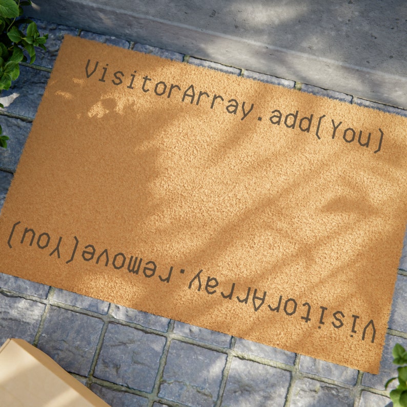 software developer Doormat java nerd door mat array image 4