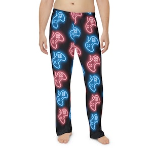 Men's Pajama Pants game controllers, retrogamer, gift for him, christmas gift