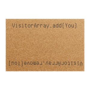software developer Doormat java nerd door mat array image 2