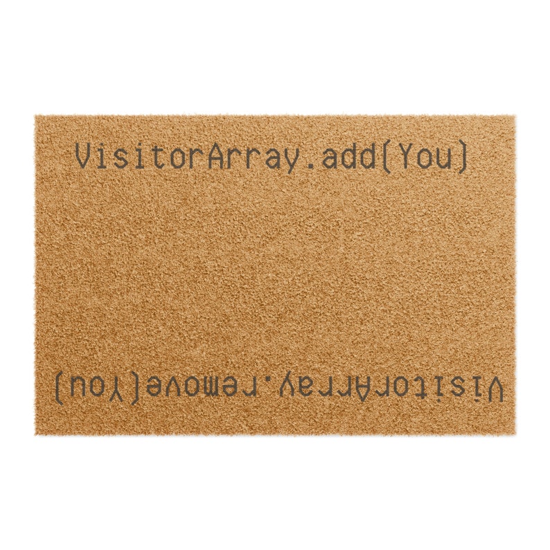 software developer Doormat java nerd door mat array image 2