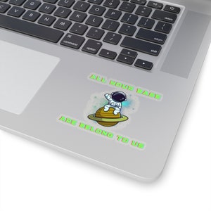 All You Base Are Belong to us nerdy funny gamer tech Kiss-Cut Sticker decal meme