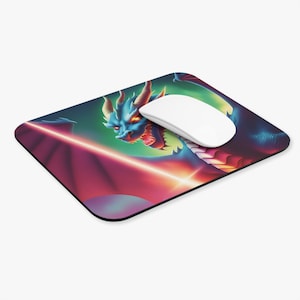 Drachen Maus Pad, Fantasy Maus Pad, Gamer Pad (rechteckig)