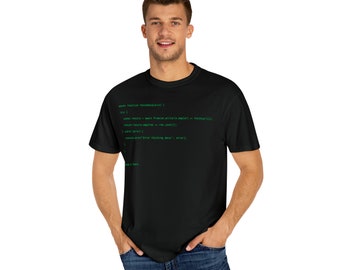 Code is poetry Garment-Dyed T-shirt, Software Dev shirt
