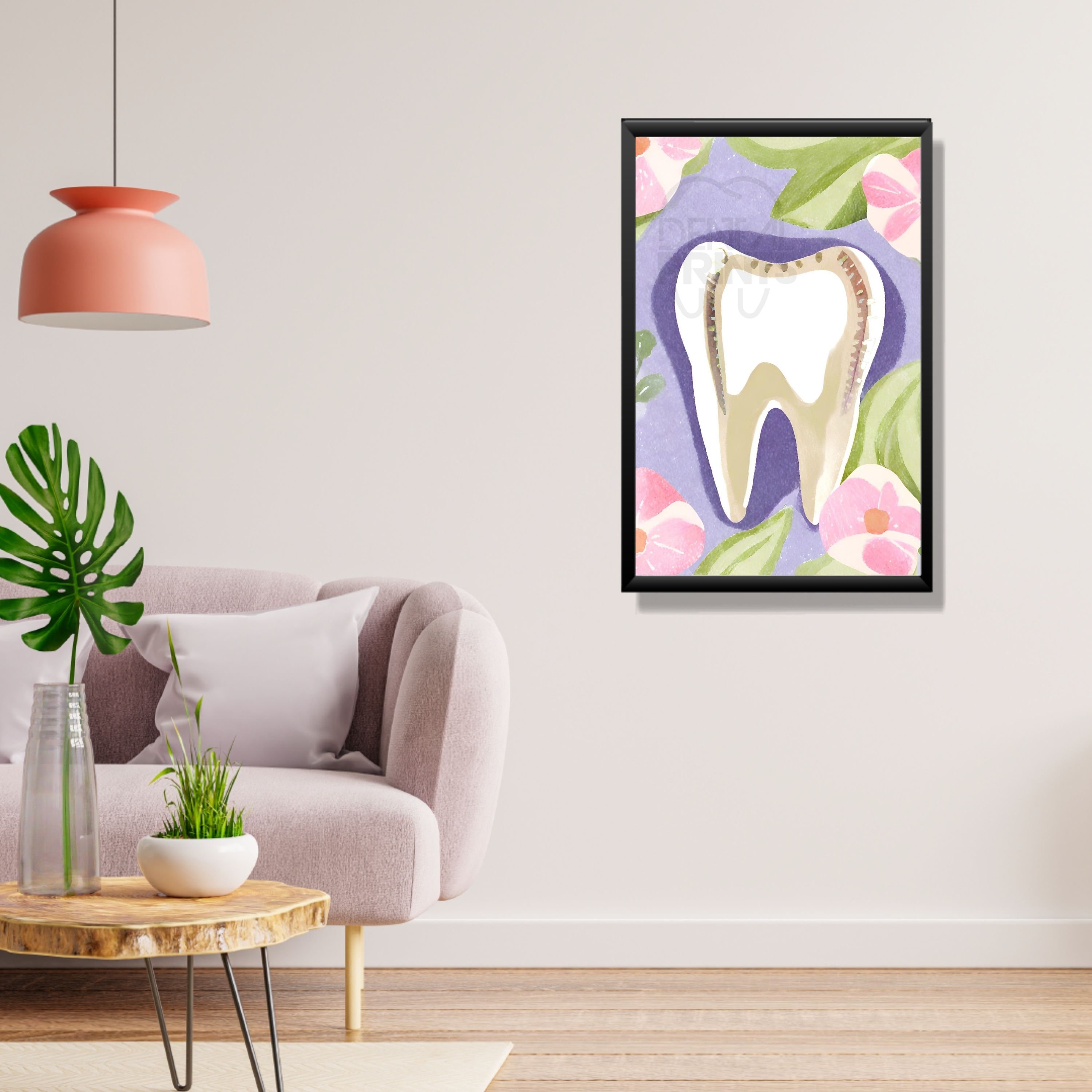 6 Super Top Dental Arts Printables Gray, Green, Light Purple Watercolor ...