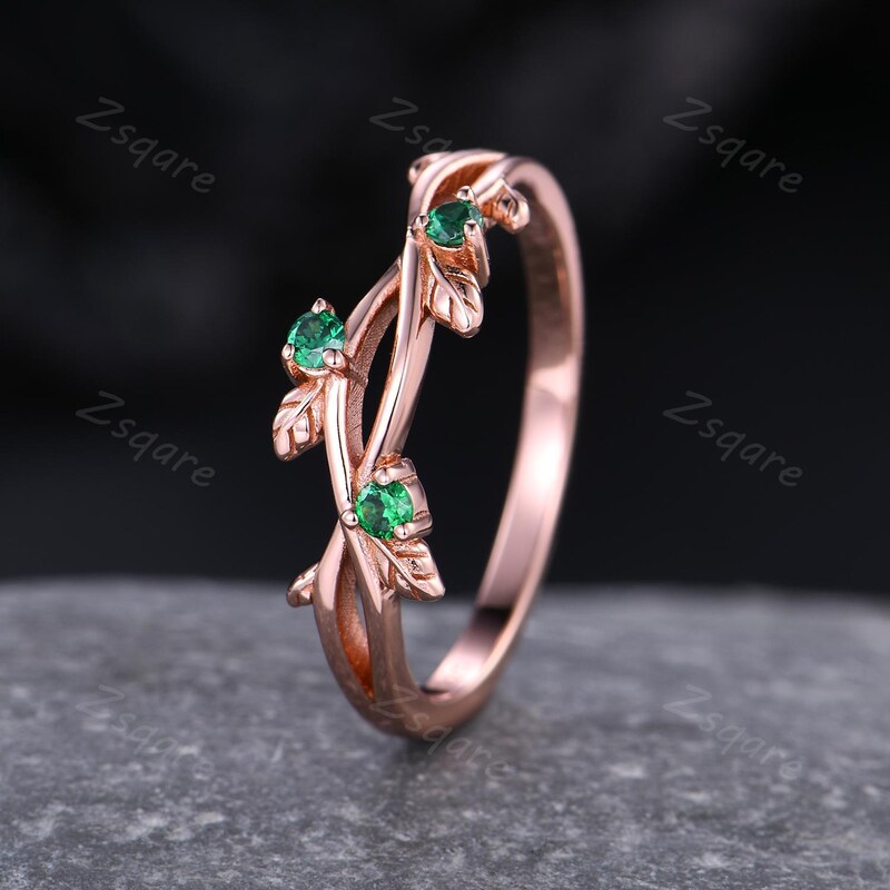 Vine Wedding Band - Etsy