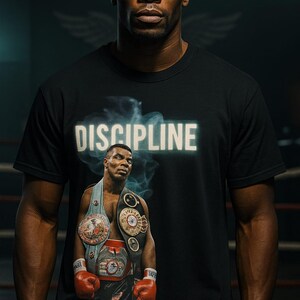 Mike Tyson Unisex T-Shirt, Boxfan T-Shirt, Kämpfer Grafik-Shirt, Vintage Boxbekleidung, Schwergewichts-Champion Top