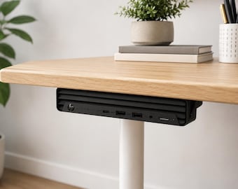 Soporte de montaje bajo escritorio para HP ProDesk 400 G6 G9 y HP EliteDesk 800 Series G6 G9 MiniPC