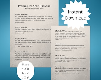 Guía para orar por tu esposo/Recurso para el matrimonio cristiano (Descarga digital)