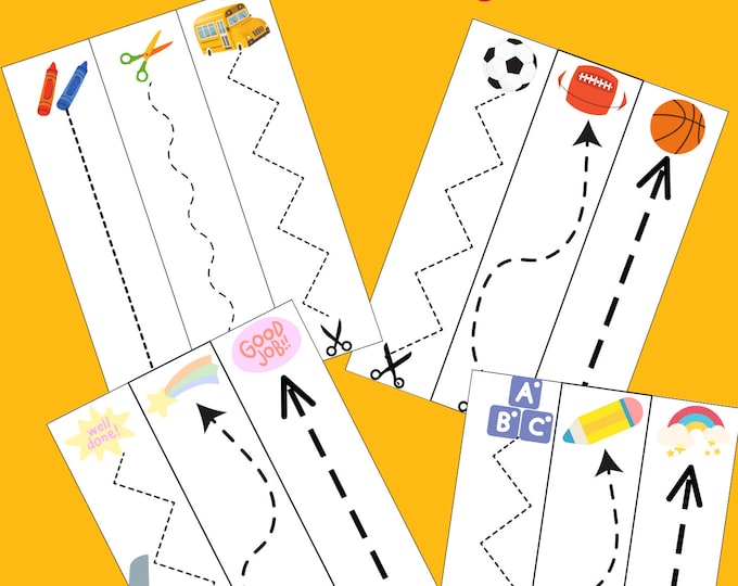 Montessori Cut and Glue Preschool Printables Cut and Paste Kindergarten ...