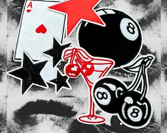 Gesticktes Bügelbild: Western Patches, trendige Trucker Hat Patches
