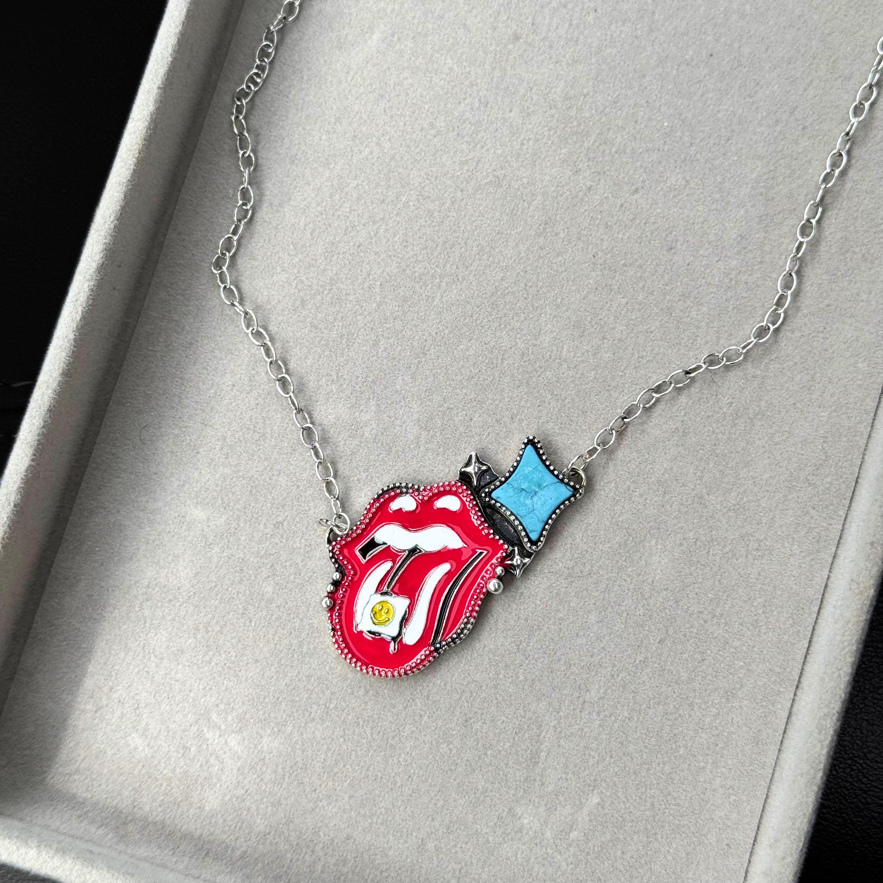 Rolling stones necklace - Etsy 日本