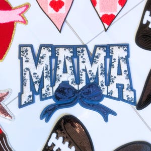 Large Iron-On Embroidered Patch: Chenille & Sequin Patches