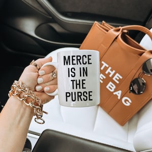 Merce Is In The Purse, Immersed In Merce, keramische mok, 11oz, Erika Jayne, RHOBH, Real Housewives, Bravo TV, Real Housewives of Beverly Hills