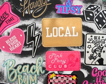 Cowgirl Iron On Patches: Western Trucker Hat, Belt Bag Decor, DIY Patch Party
