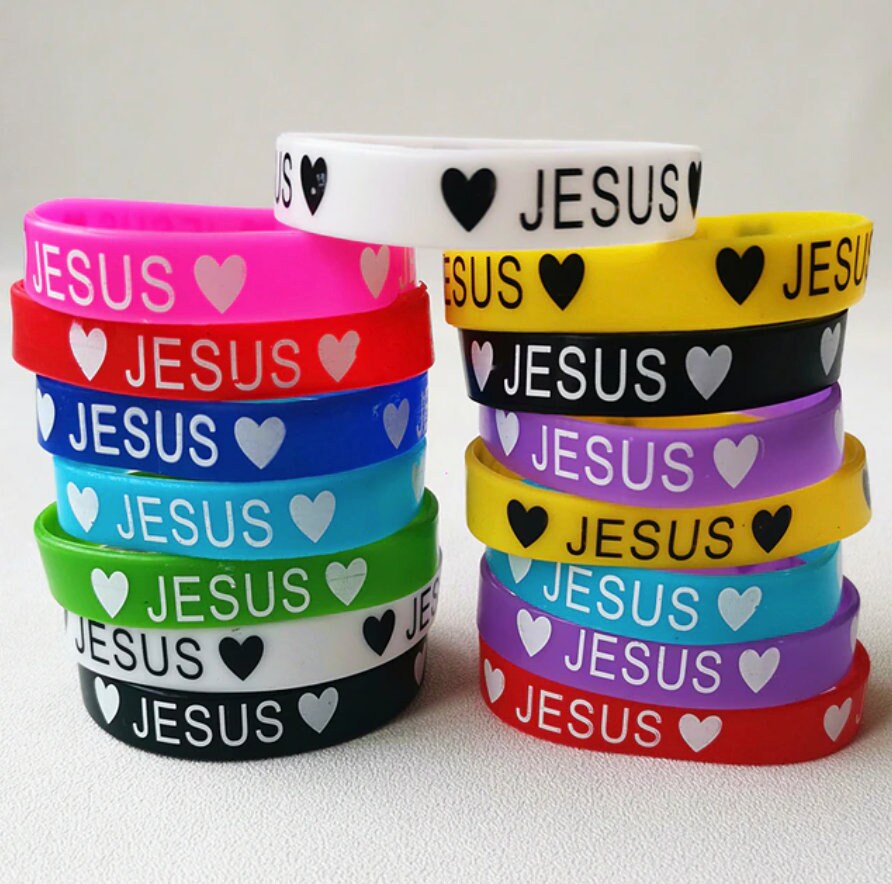 72 WWJD Rubber/Silicone Bracelets Wristbands Special Bulk Lot