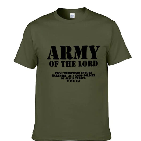 Army Of The Lord Sports Tee, Soldier of God Christian T-Shirt