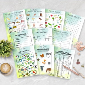 Nicht bearbeitbare druckbare Kid Party Spiele Vorlage | Druckbare Kid Party Spiele Vorlage | Druckbare Kinderpartys Aktivitäten.
