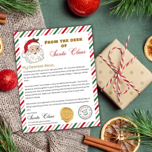 Official Letter To Santa Claus North Pole Mail Christmas Eve Box Editable, Printable, Instant Download
