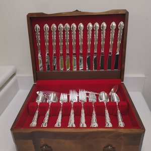 Vintage 1881 Rogers Oneida zilverwerk - 68 delige set