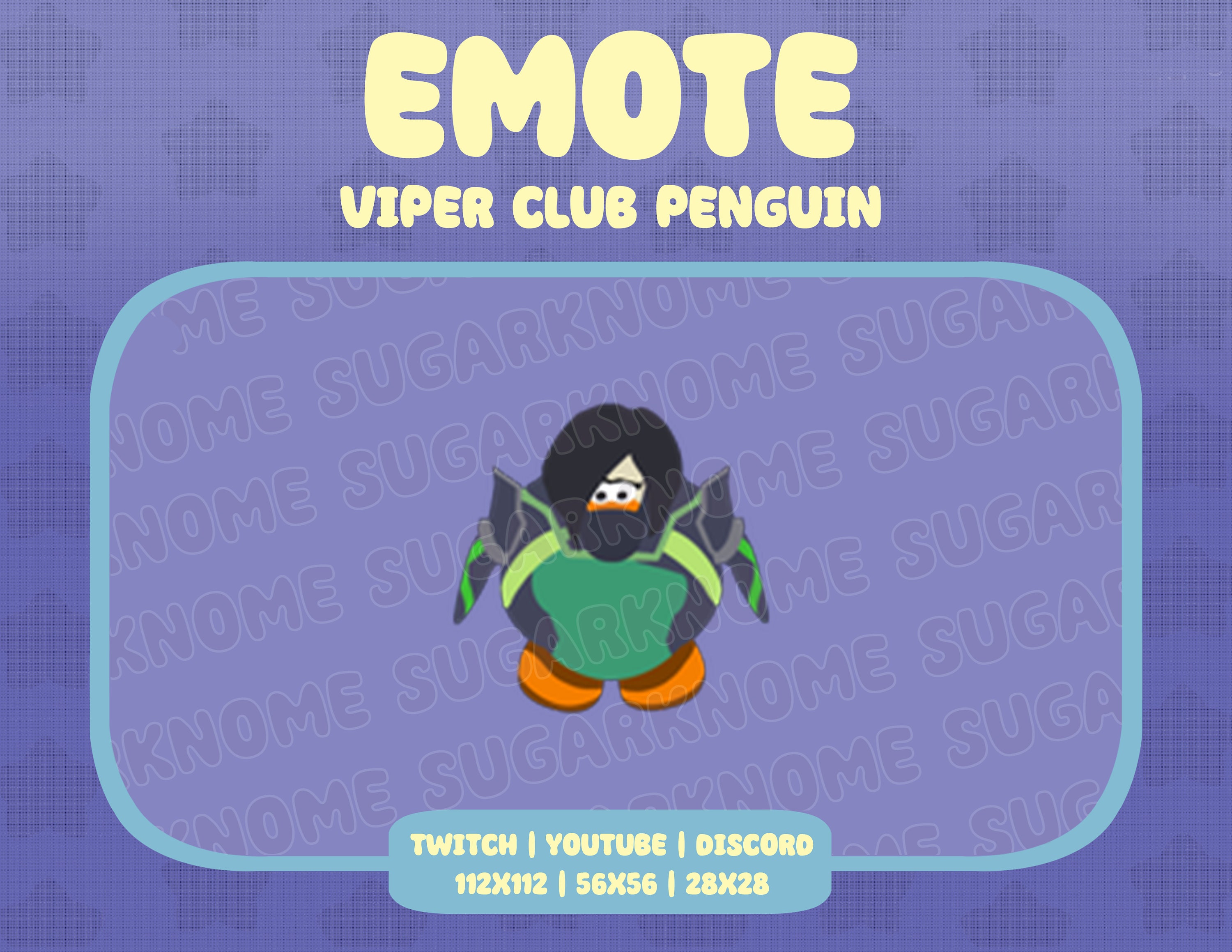 Aesthetic kawaii meme club Penguin sticker y2k