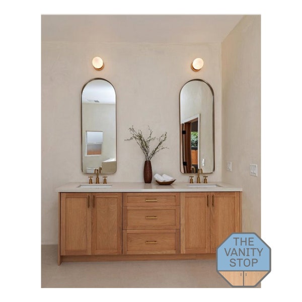 White Oak Vanity Etsy