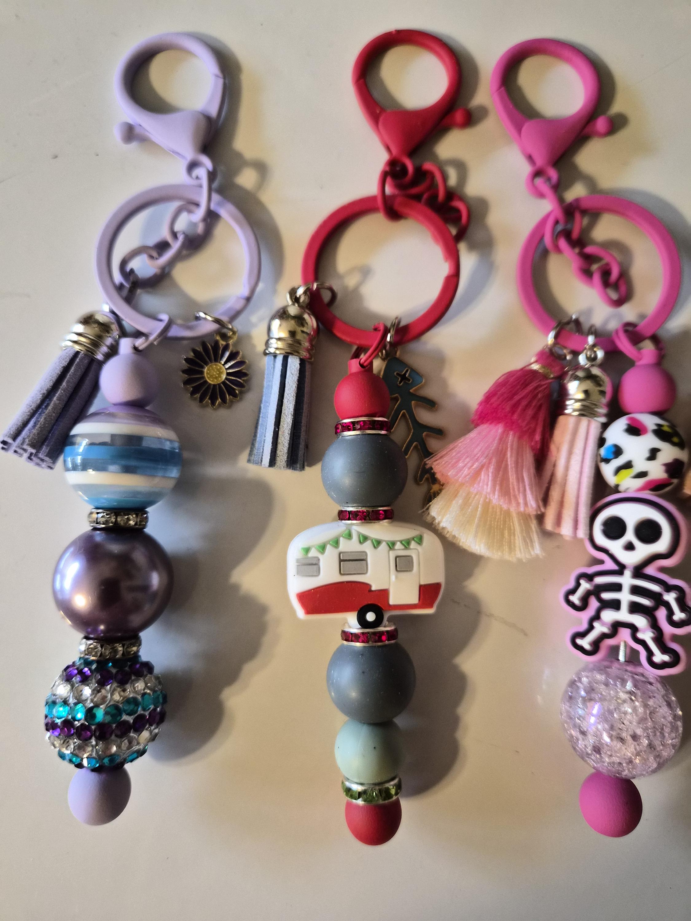 Festive Beadable Key Chain - Etsy