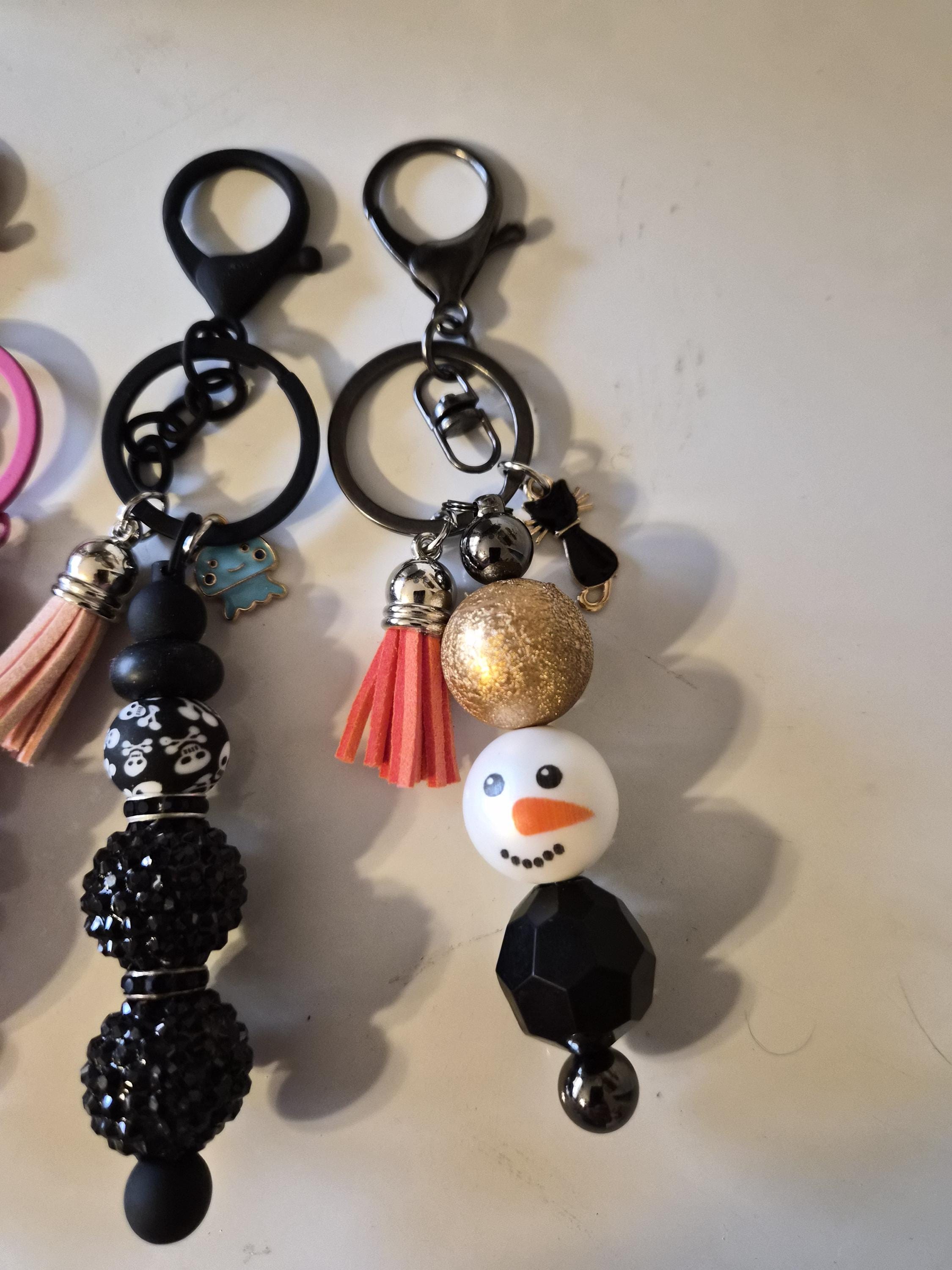Festive Beadable Key Chain - Etsy