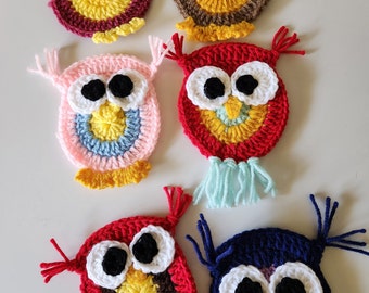 Little owls motif or frig magnets