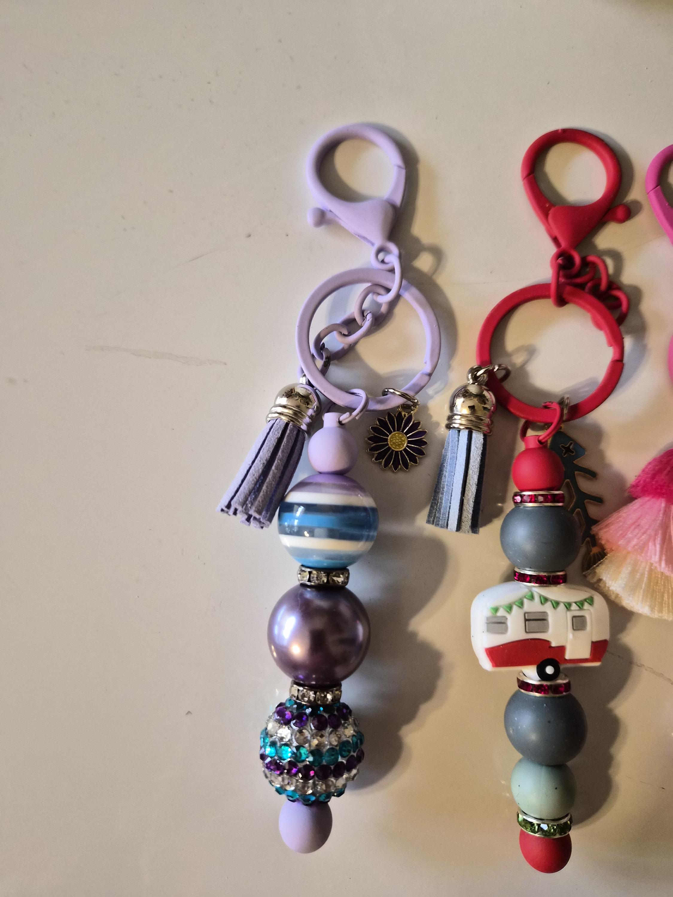 Festive Beadable Key Chain - Etsy