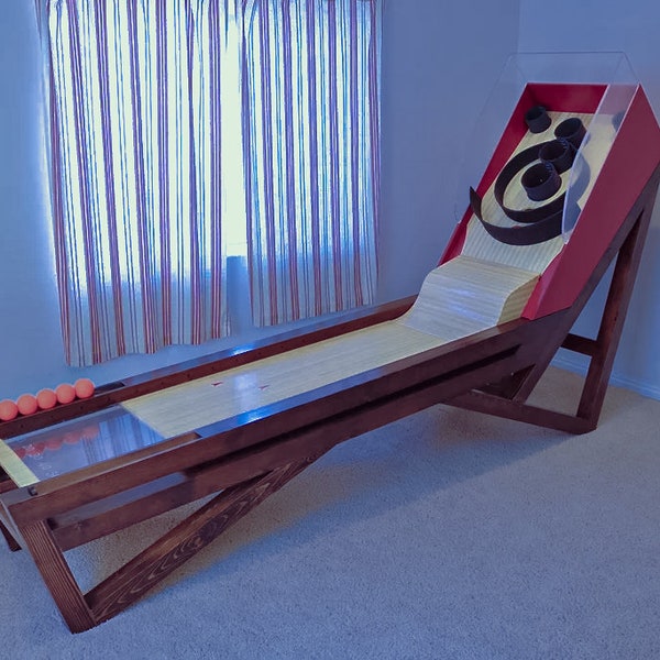 Planes de juego de skeeball con capacidad de puntuación (sin dispositivos electrónicos) (planes en formato PDF)