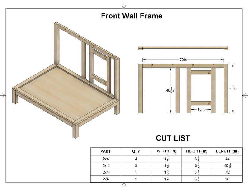 4x6 Halfway Chicken Coop Plans (PDF Plans) - Etsy