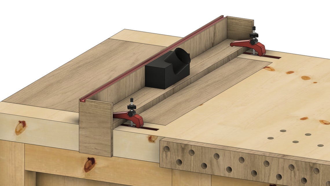 Woodworking Bench With Router Station Plans (PDF Plans) - Etsy