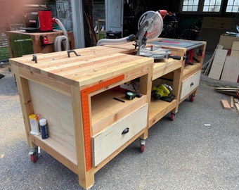 The Ultimate Workbench Lite Plans with Outfeed Table (PDF Plans)