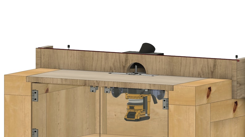 Mobile Router Table Plans (PDF Plans) - Etsy