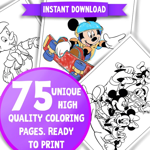 Mickey Mouse Coloring Pages Mickey Coloring Book Mickey Ready to Print Mickey printable Mickey ready to print Mickey Coloring sheets