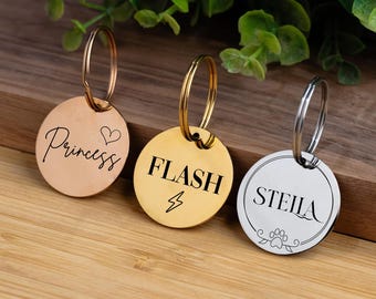 Dog Tag Dog Collar Tag Personalized Cat Tag Custom Cat Collar Tag Cat ID Tag Dog ID Tag Dog Name Tag Engraved Pet Tag