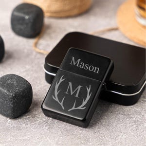 Groomsmen Gifts Personalized Lighter Case Monogram | Custom Lighter Case Bachelor Party | Cigar Lighter Case Gifts for Dad Husband