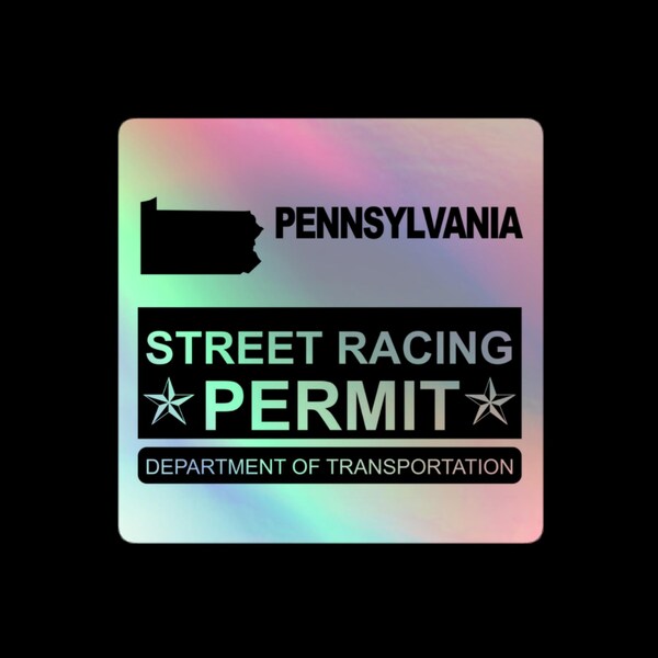 Street Racing Permit Etsy