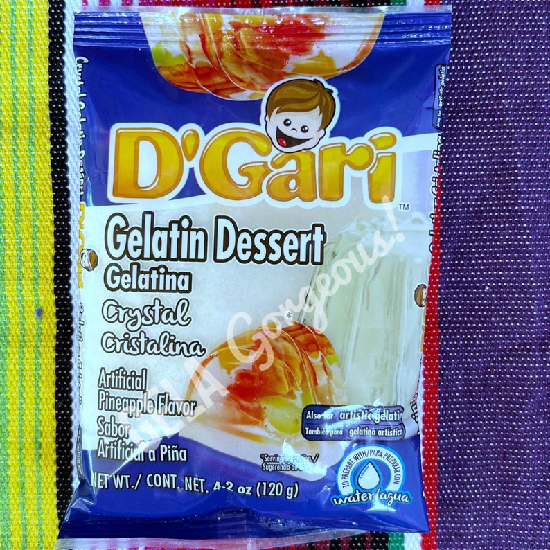 1L Gelatina En Polvo Agua, Gelatin Jello Powder Mix Etsy