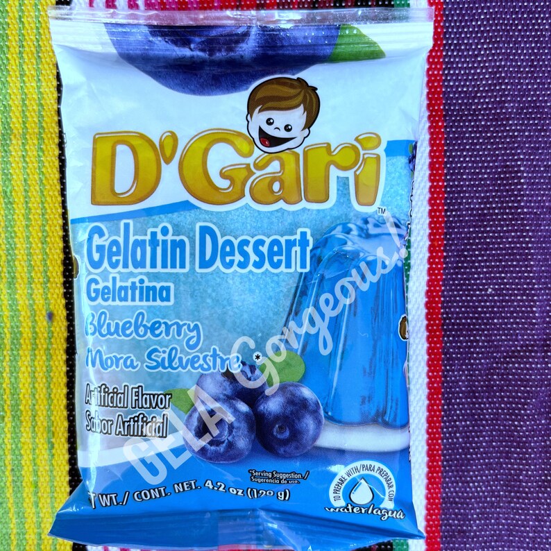 1L Gelatina En Polvo Agua, Gelatin Jello Powder Mix Etsy