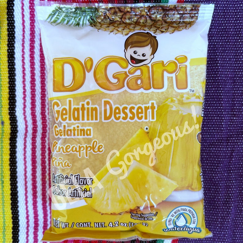 1L Gelatina En Polvo Agua, Gelatin Jello Powder Mix Etsy