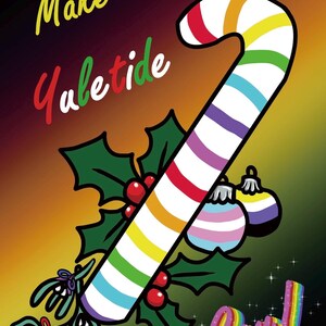 Impression de fête des fêtes de fin d'année gay
