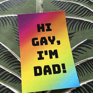 Tarjeta de felicitación: ¡Hola Gay, soy papá!