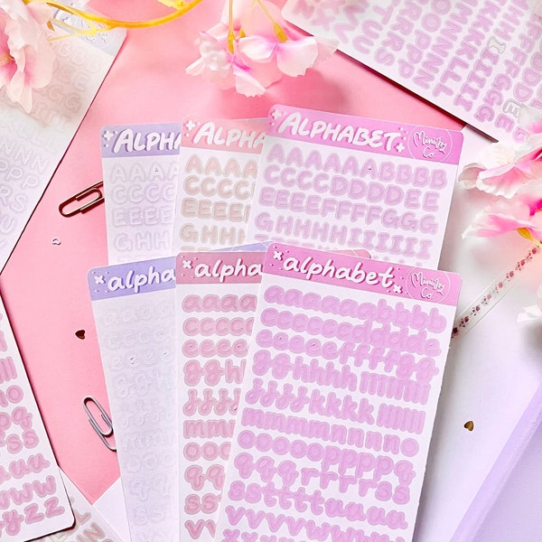 Letter Stickers - Etsy