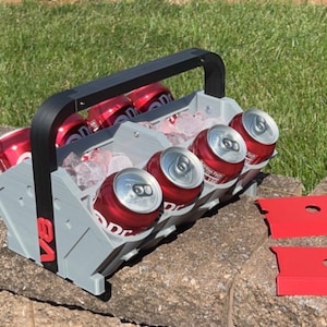 V8 Engine Block Can Cooler | 3D Printed | 8 - 12 oz Cans | Father’s Day | Gift for Him | Gift for All Ocassions