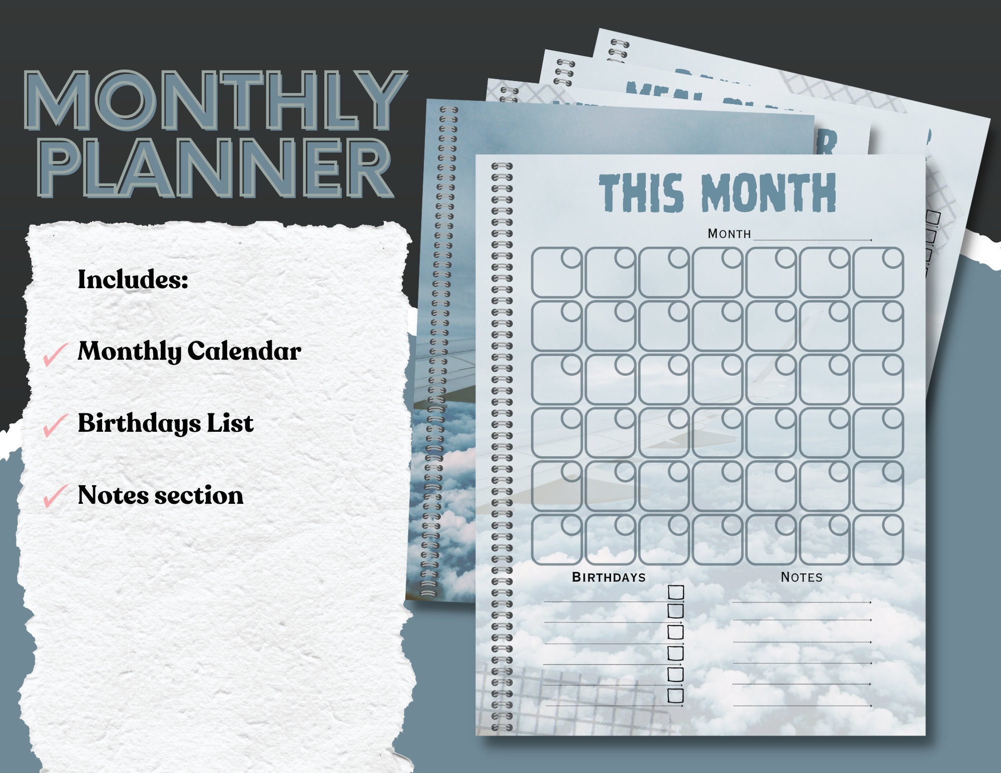 Ultimate Planner Printable Planner Template Downloadable PDF Planner 8. ...