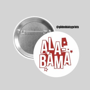 Alabama Gameday Button | UA Gameday Button | RTR | Gameday Pin | Alabama Crimson Tide | Gameday Button | Sorority Button | Gameday Outfit