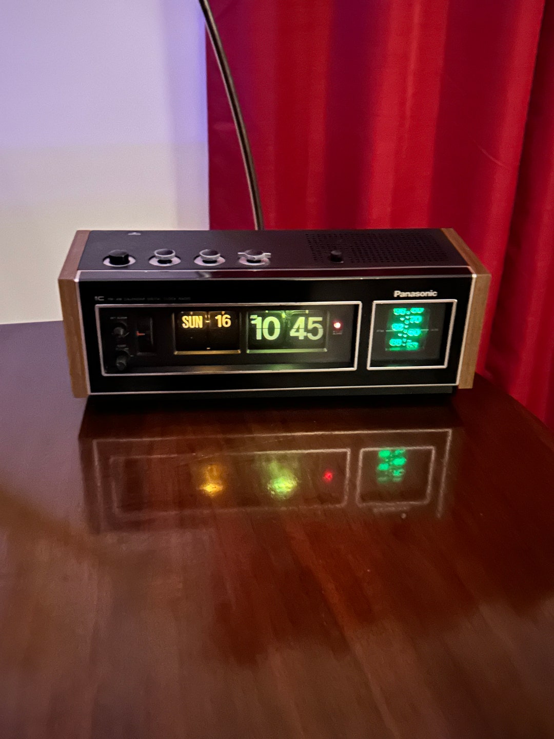 Vintage Panasonic Flipclock Radio. 70s. Working Etsy