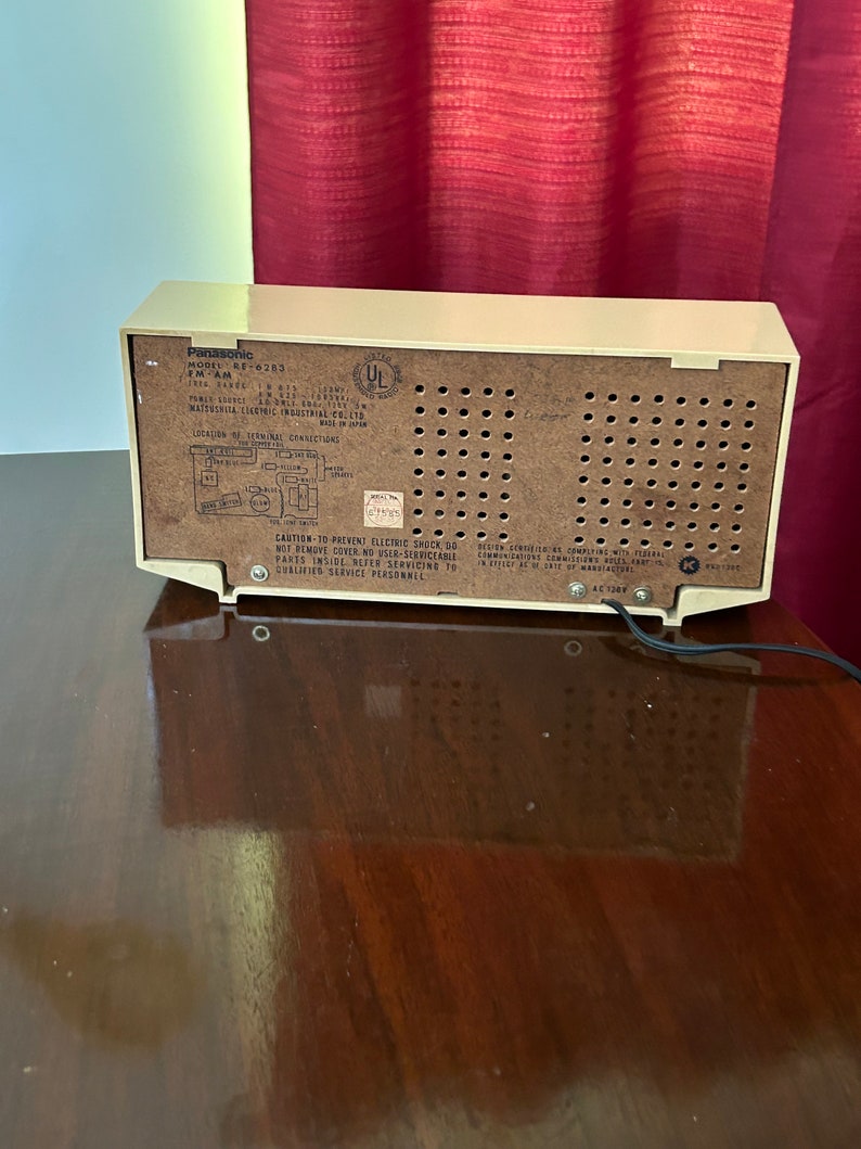 Vintagein Order Final Boxpanasonic Am-fm Table Radio. Super Cleanwith ...